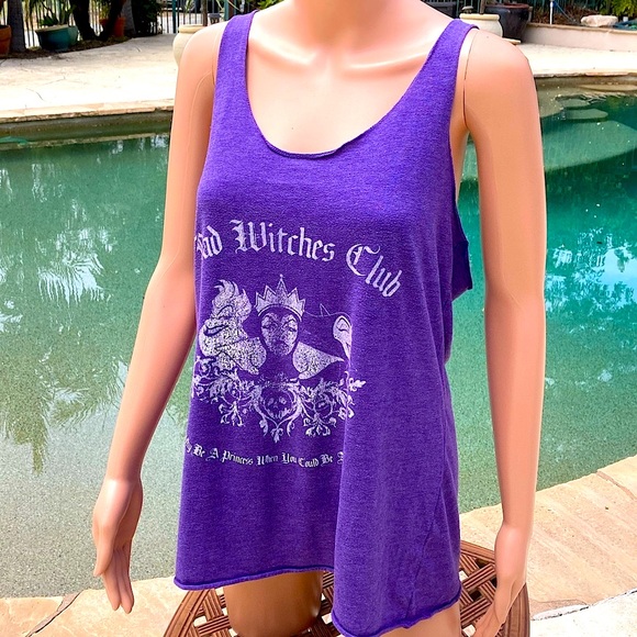 Disney Tops - Disney Bad Witches Club Tank Top Purple
